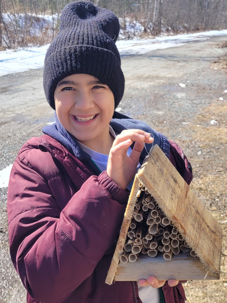 Mason Bee House - Handmade by Sproutlings Flora Farms!